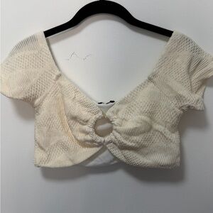 Cream Knit top